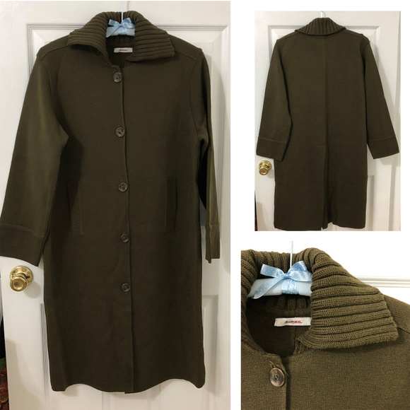 RODIER Sweaters - Rodier Duster Sweater Cardigan Pant Martini Olive